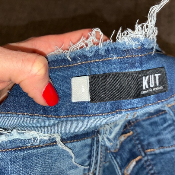Kut from the Kloth High Rise Distressed Denim Jeans - Picture 3 of 3